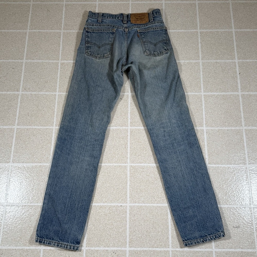 Levis 505 Jeans Mens 27 x 30 Denim Regular Fit Straight Leg 90s Orange Tab Vtg